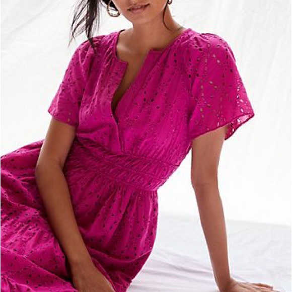 NWOT Anthropologie Maeve The Somerset Eyelet Maxi Dress XSmall - Picture 2 of 7